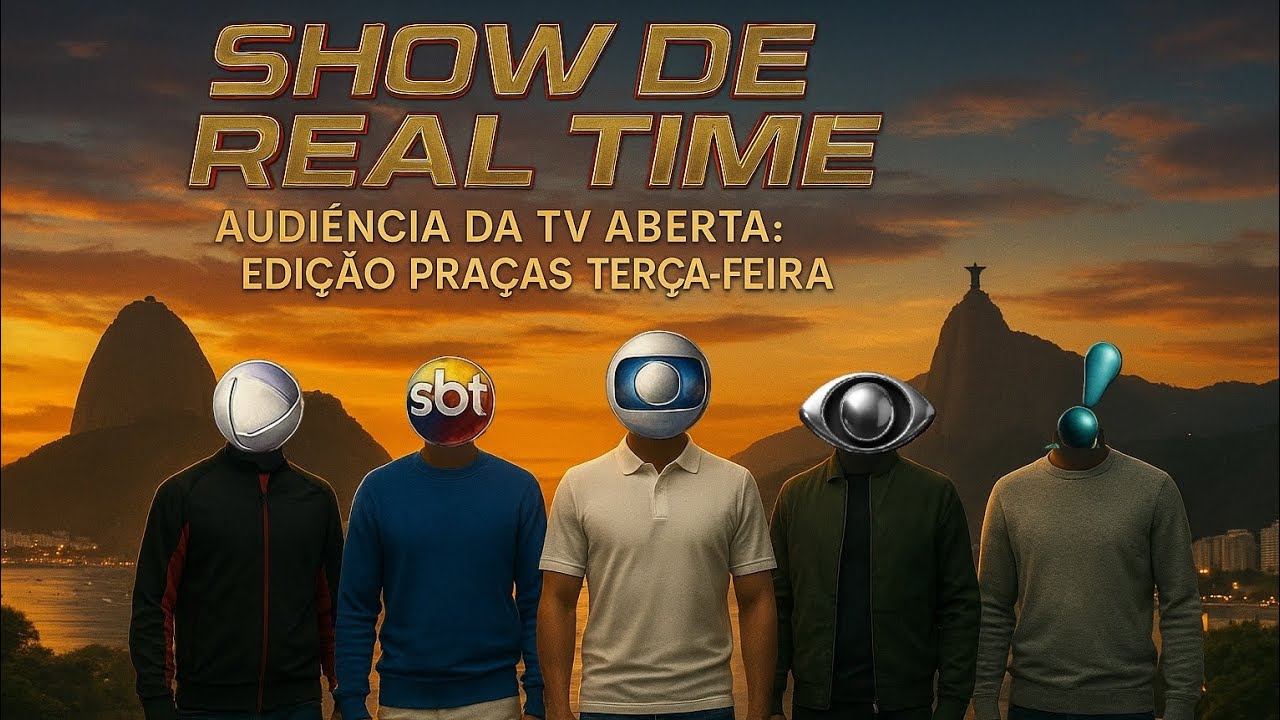 Show de Real Time - Audi&ecirc;ncia da TV Aberta - Edi&ccedil;&atilde;o Pra&ccedil;as Ter&ccedil;a-feira 28/10/2025 #globo #audiencia 