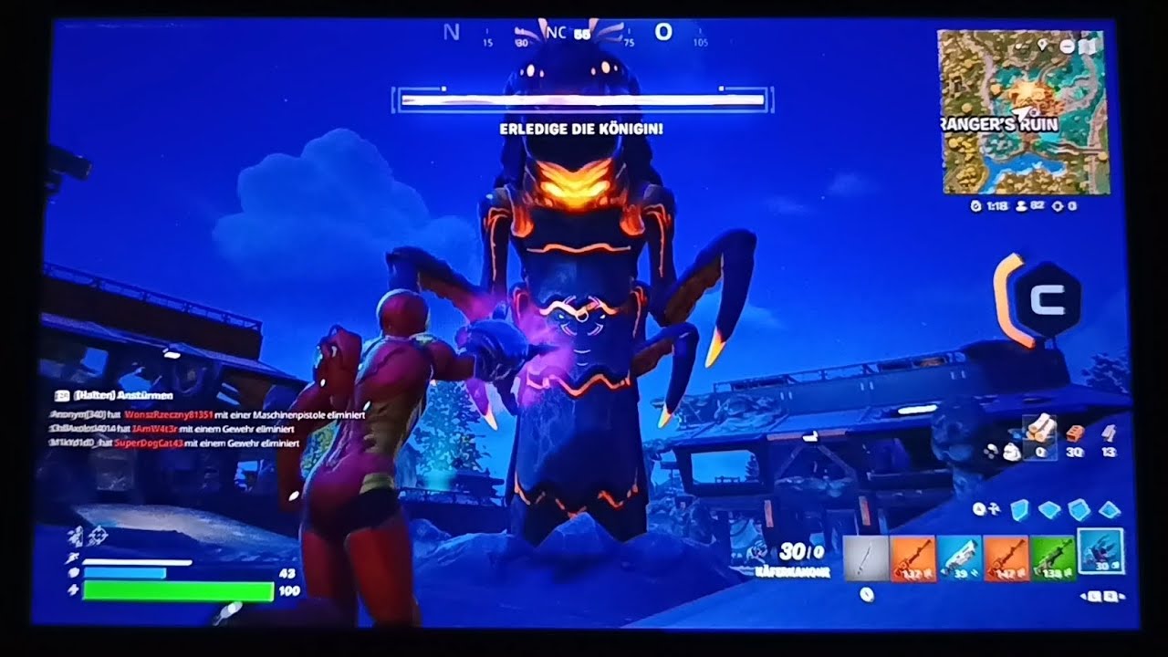 Fortnite: Schock & Schaben 🚍 Boss die Königin & Epischer Sieg (Battle Royale) Kapitel 6 Season 4