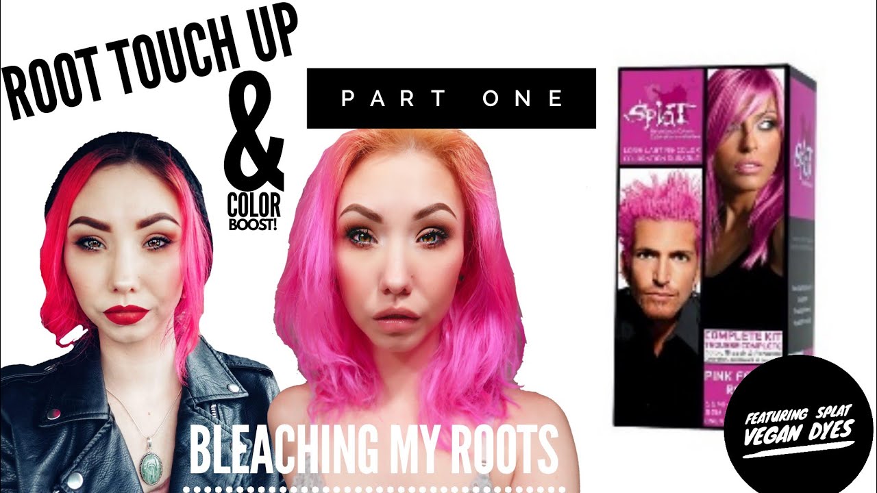 Root Touch Up & Color Boost: Part 1_ Bleaching My Roots with Splat Vegan Hair Dyes
