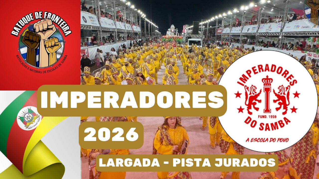 IMPERADORES DO SAMBA 2026 | LARGADA - PISTA JURADOS  - DESFILE 2026 | SAMBA AO VIVO