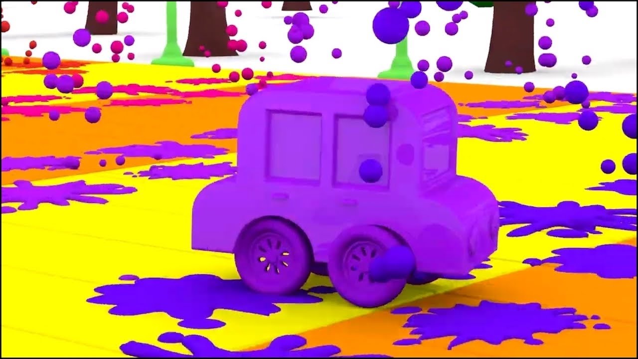 Escape the PURPLE RAIN! - Cartoon Cars - Cartoons for Kids
