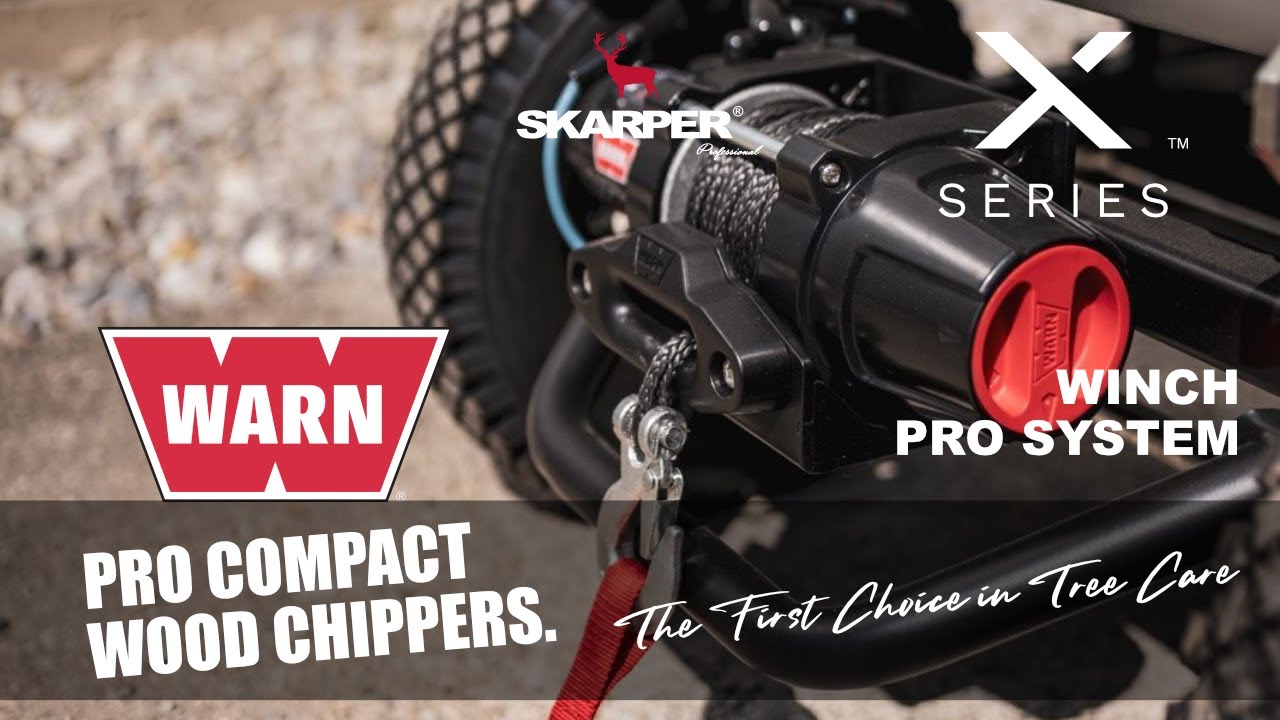 ➡️ WINCH ⬅️ Pro System. WARN. SKARPER® Professional #chipper #holzhäcksler #woodchipper