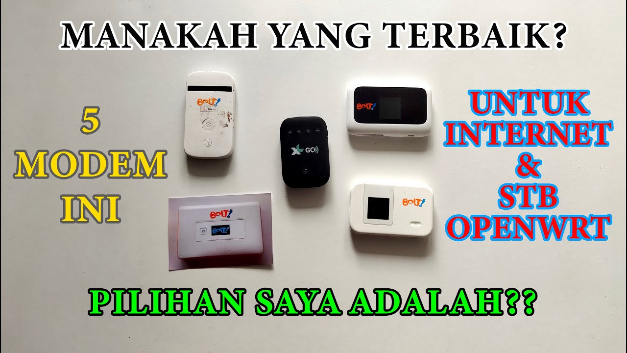 MANAKAH MODEM MIFI YANG TERBAIK UNTUK INTERNETAN & BERPASANGAN DENGAN STB OPENWRT?
