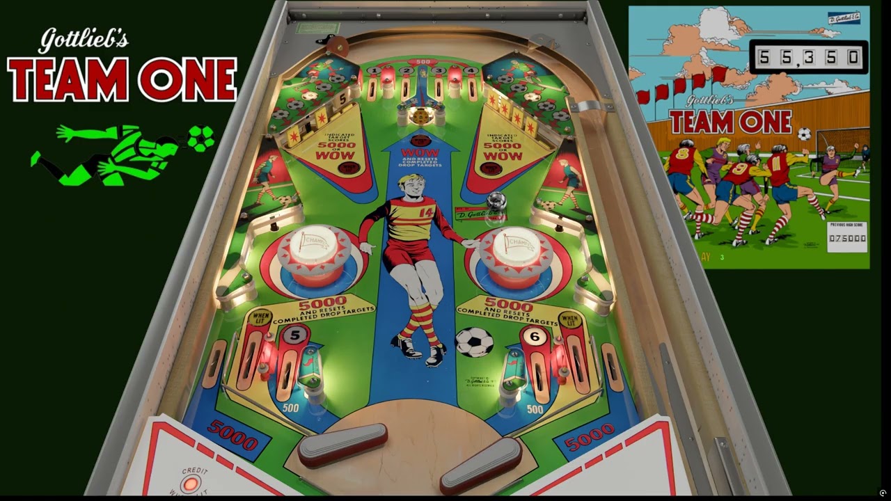 Team One (Gottlieb 1977) 1.1 - VPW - Visual Pinball X / VPX