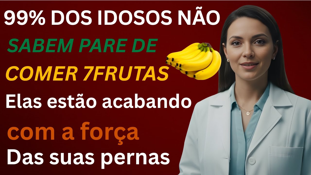Idosos. Parem de comer as 7 piores frutas - Elas estão destruindo a força das suas pernas |Dra.Luiza