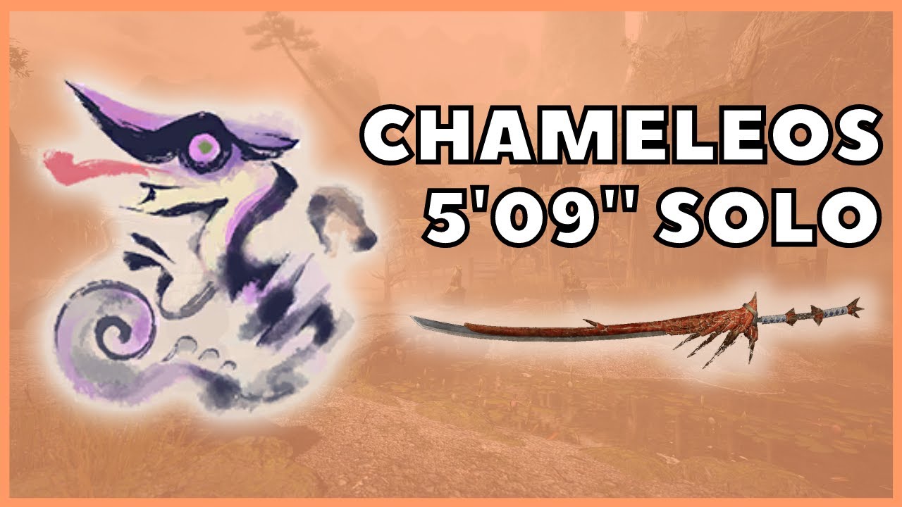 Chameleos 5'09'' Solo - New Rathalos Longsword with Element Exploit (No Buddies) | MH Rise