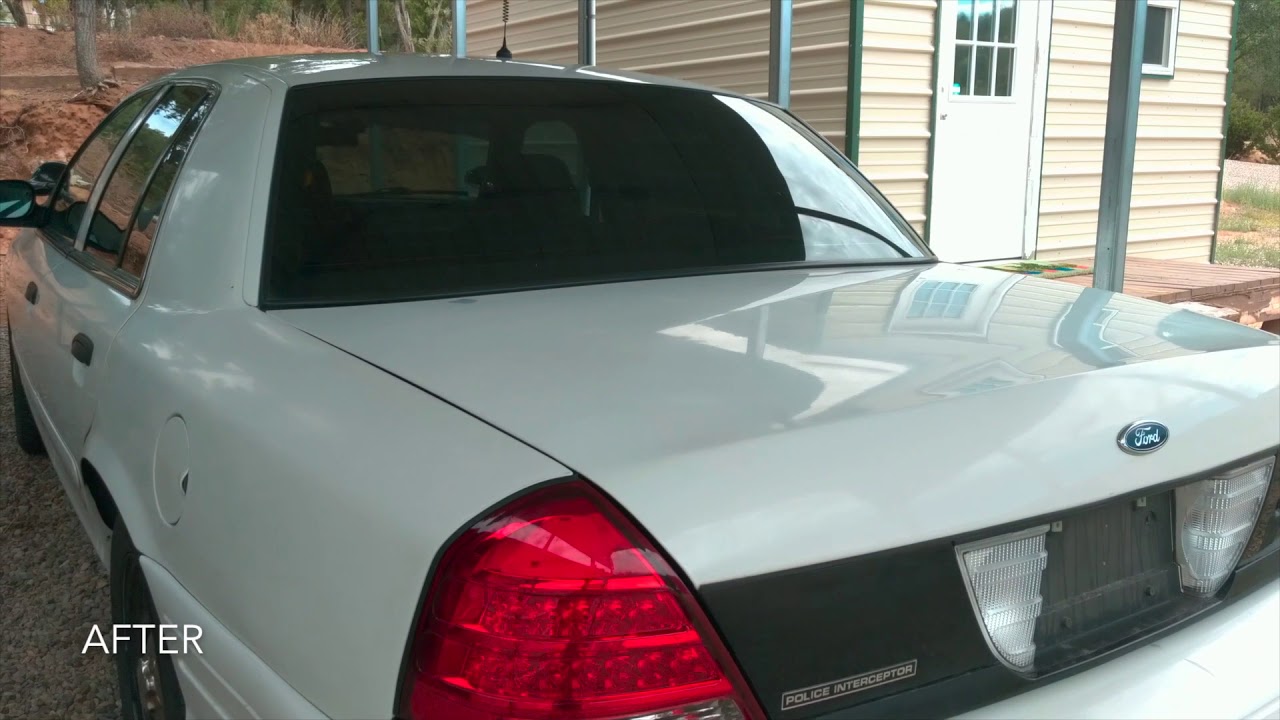 2006 Ford Crown Victoria Police Interceptor LED Tail Light Before/After Upgrade
