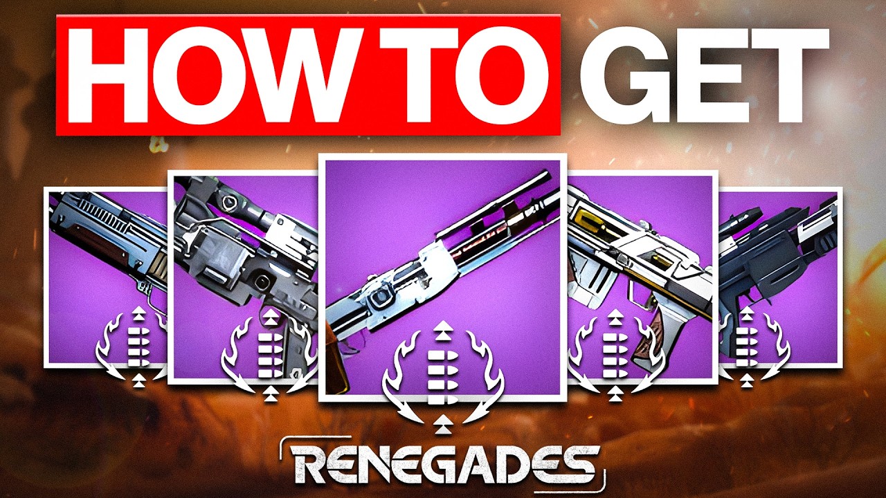 How to EFFICIENTLY Farm Renegades Weapons in Destiny 2 (Inc. Shinies!)