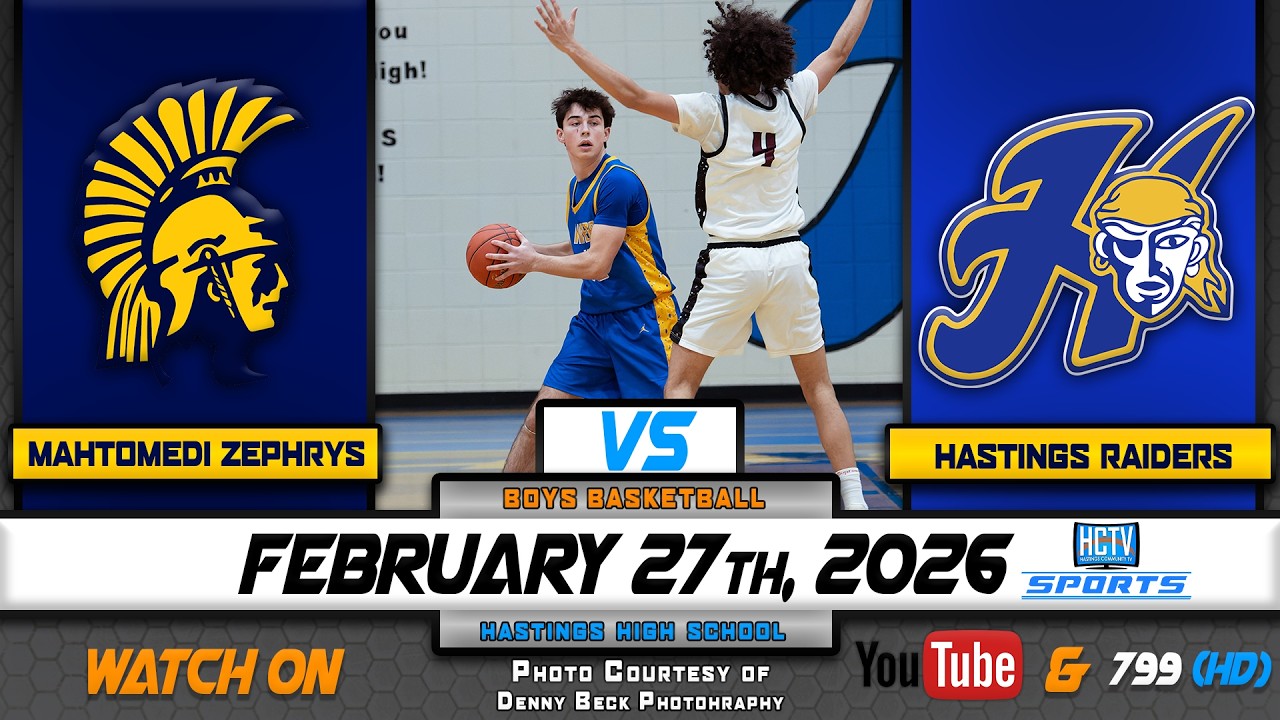 HCTV SPORTS: Hastings Boys Basketball vs Mahtomedi Zephyrs | 2.27.26