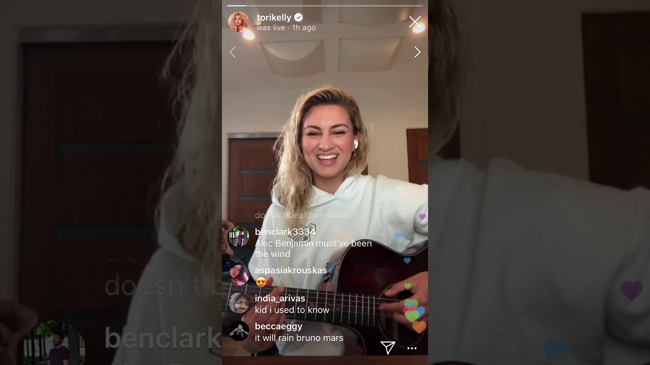 TORI KELLY & SHOSHANA BEAN ON IG LIVE FULL VIDEO