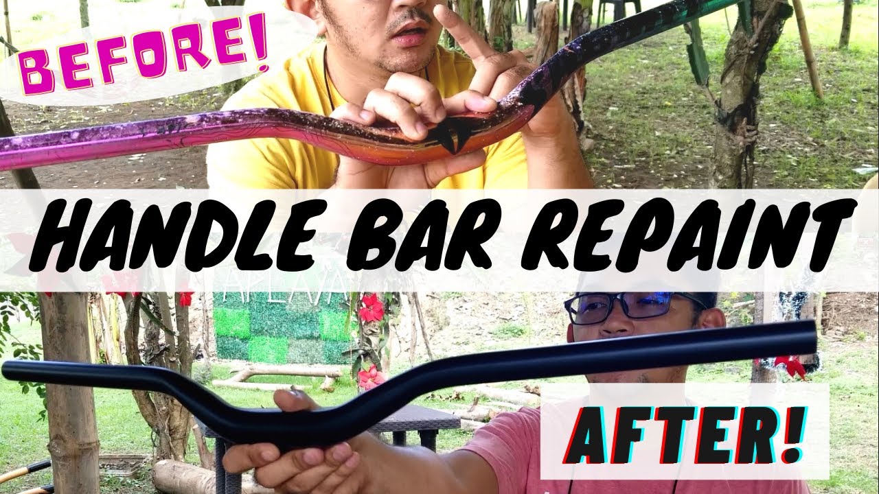 handlebar repaint - samurai spray paint