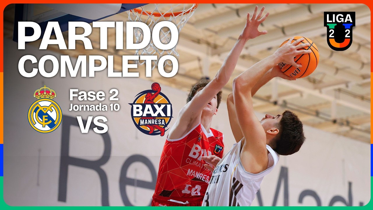 🔴 DIRECTO: Real Madrid - Baxi Manresa | J10 | Grupo A | 2ª Fase | Liga U 2025-26
