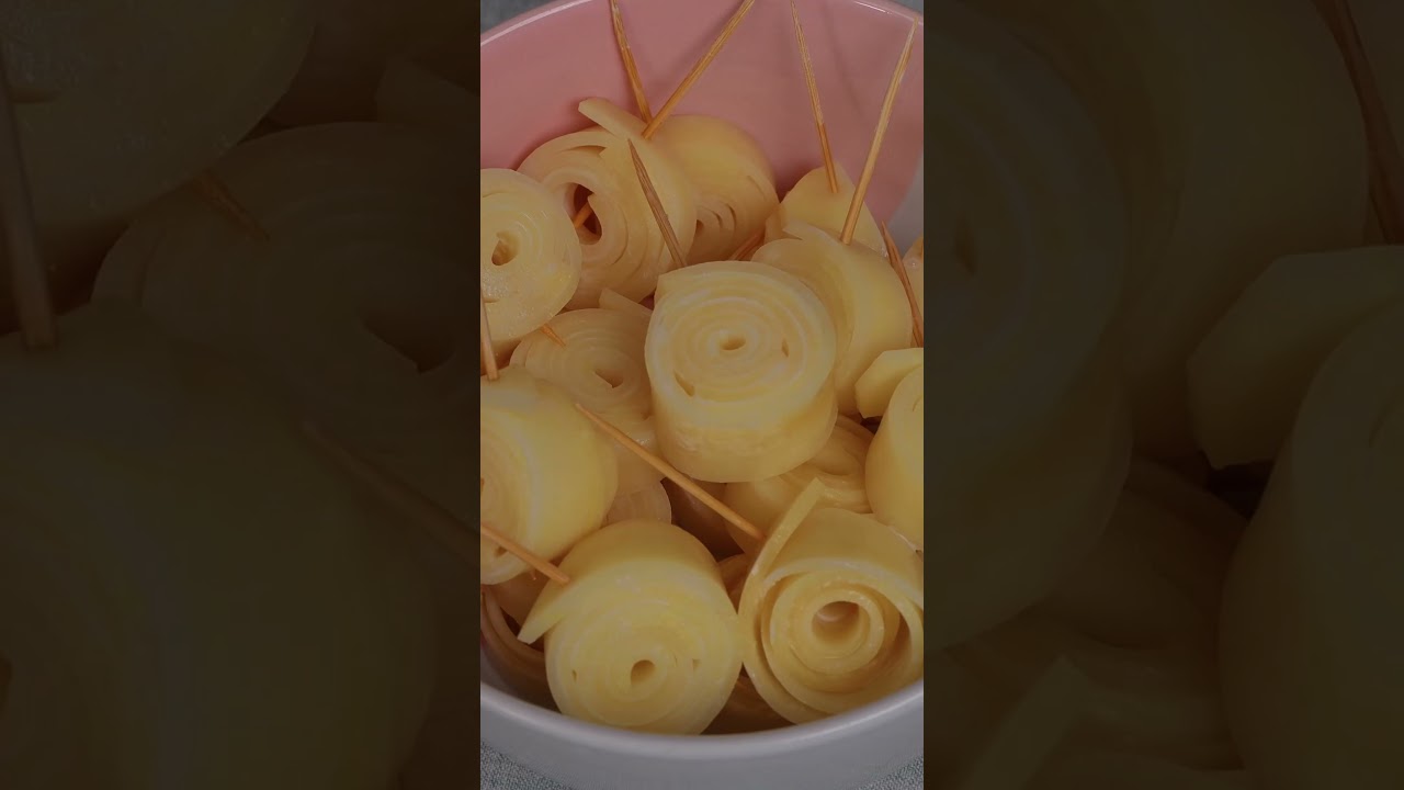 Crispy Potato Roll Chips | Potato Snacks | Potato Chips #shorts