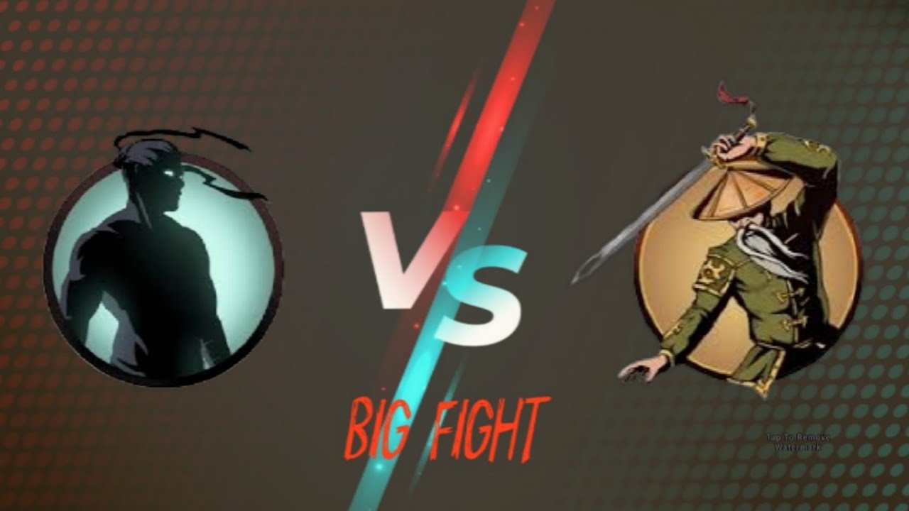 Shadow fight 2 Act 2 boss battle shadow vs hermit