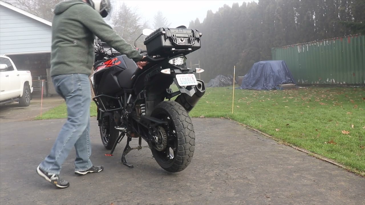 Motorcycle Center stand, The easiest way to use