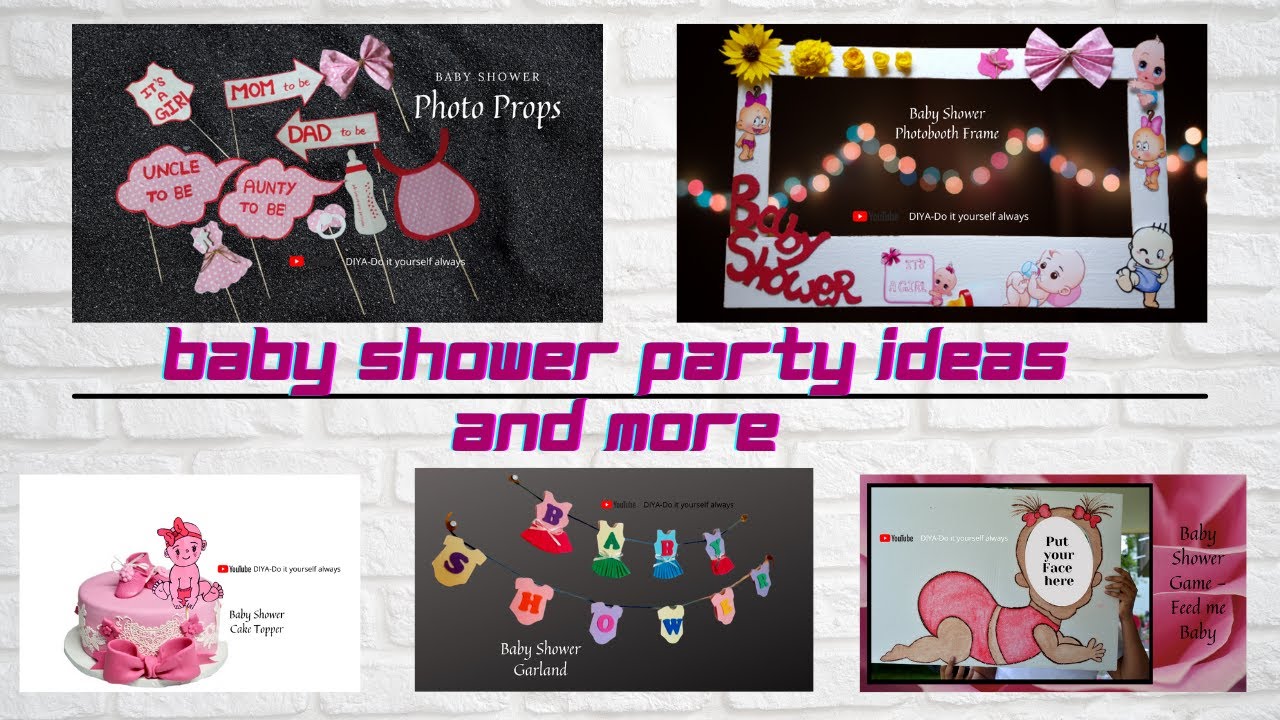 DIY Baby Shower Party Ideas And More | All you can DIY for Baby Shower Party at Home