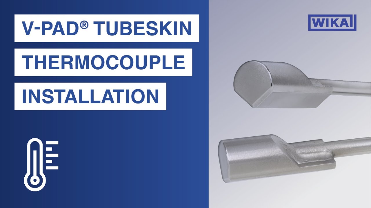 Установка термопары WIKA V-Pad® tubeskin