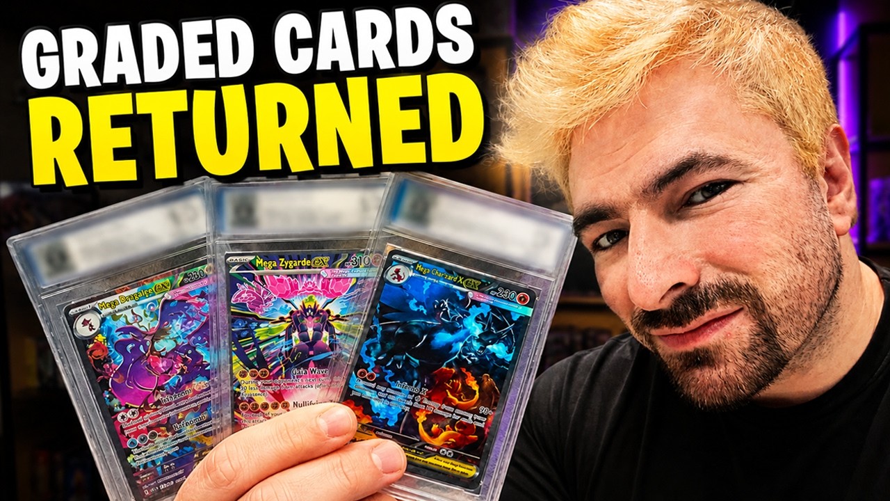 Я получил обратно свои оцененные карты Pokemon!!
