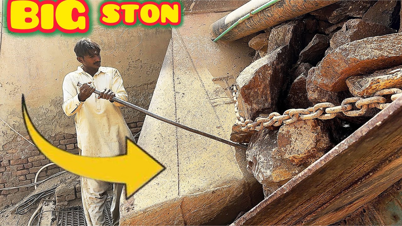 👹ASMR Giant Jaw  Rock Stone Crushing-Soothing Sounds & Powerful Crushing. Sand crushing#stonecrusher