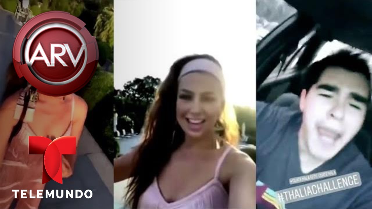Es viral el #ThaliaChallenge causando miles de burlas, Thalia reacciona | Al Rojo Vivo | Telemundo