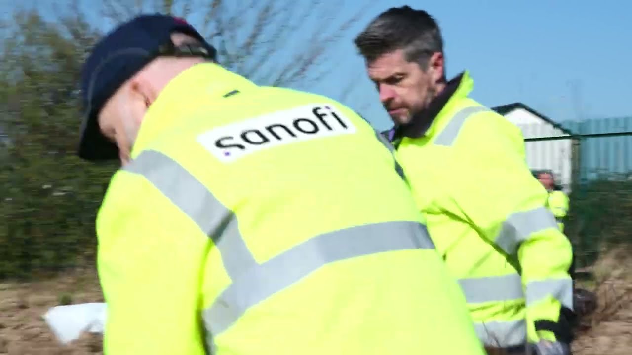 Planting trees at Sanofi Waterford
