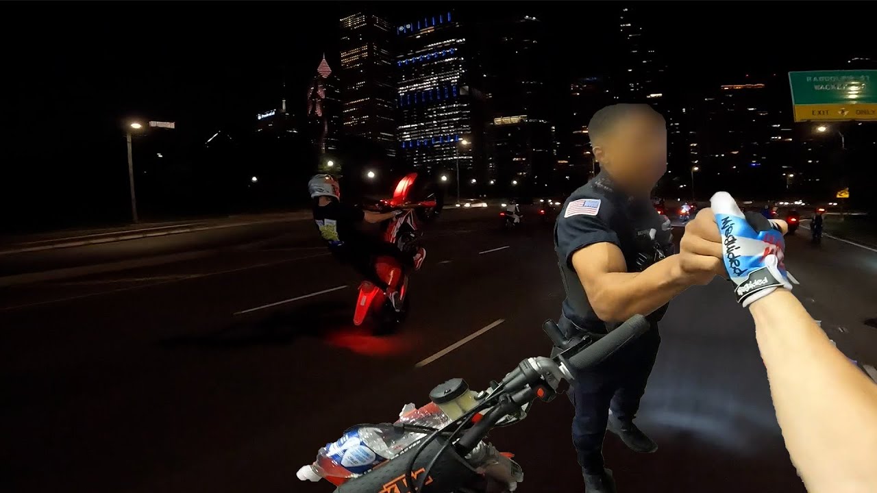 Cops Love Us in CHICAGO | Leaned Back in Chiraq / Chicago Bikelife