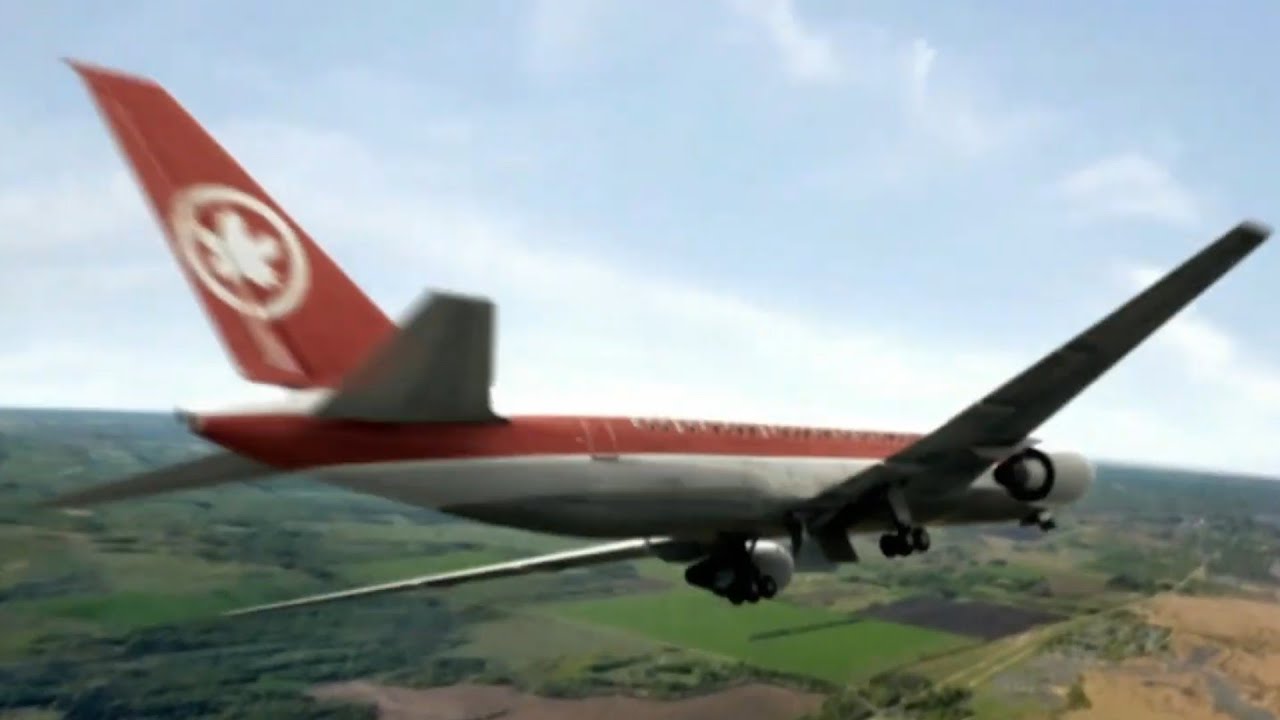 Air Canada Flight 143 - Landing Animation