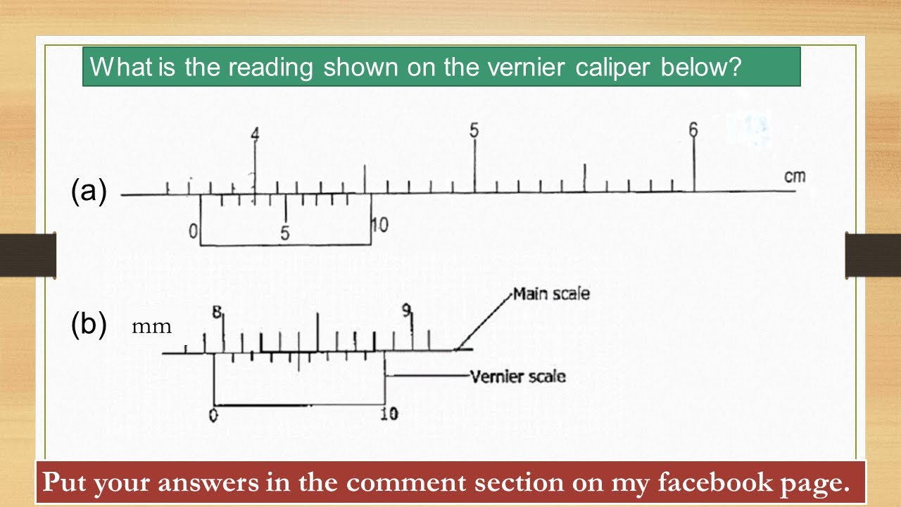 How to read the vernier caliper the University Way