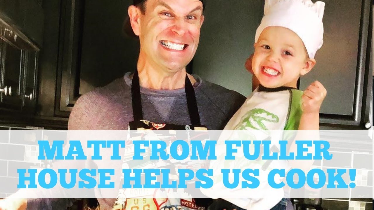 MATT from FULLER HOUSE 👨🏼‍🍳 makes RICE CRISPY TREATS with US!