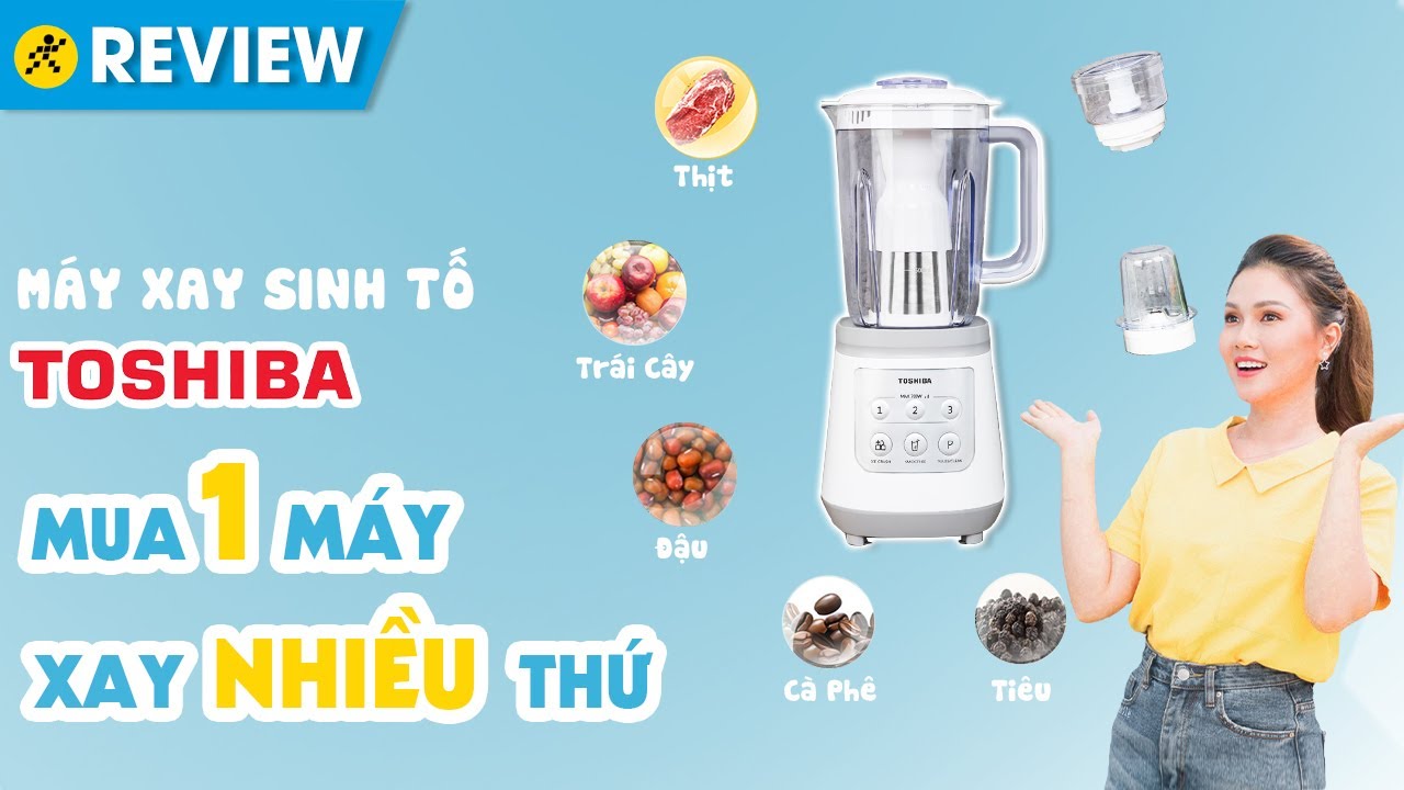Máy xay sinh tố Toshiba: Xay 1 phút tự động ngắt, nhuyễn mịn ngay (BL-70PR2NV) • Điện máy XANH