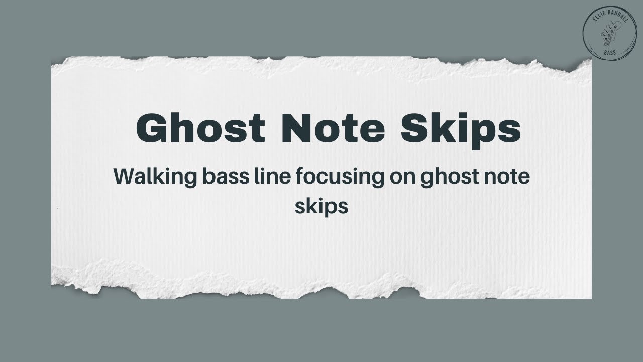 Walking Bass with Dead Note Skips - 1