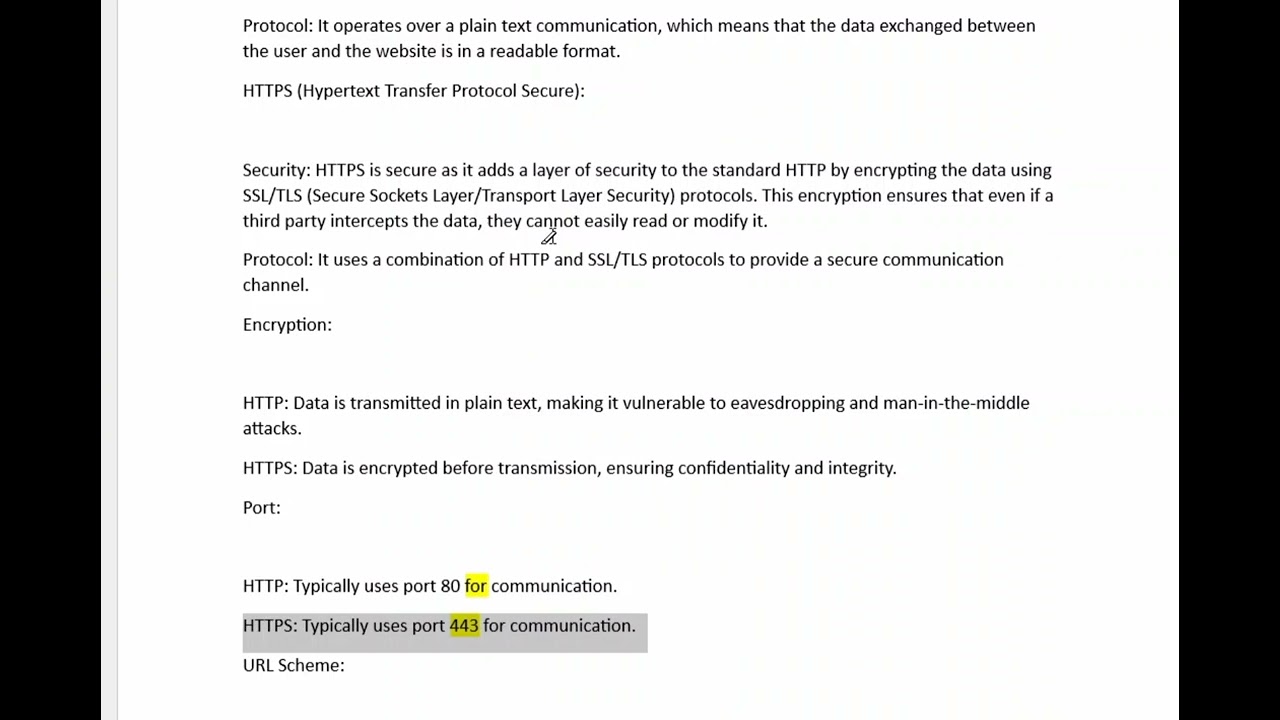 What is the difference between HTTP and HTTPS? #cybersecurity # 