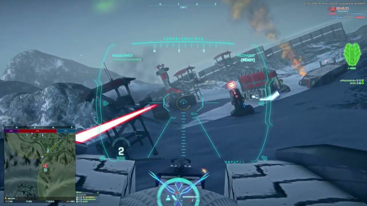 Planetside 2 Magrider - multi directional magburn baiting & dodging tactics