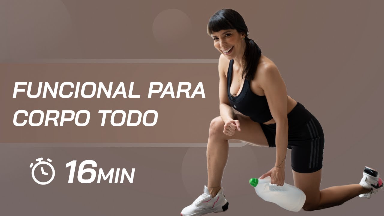 Treino funcional para corpo todo com m&uacute;sica - 16 minutos em casa - Carol Borba