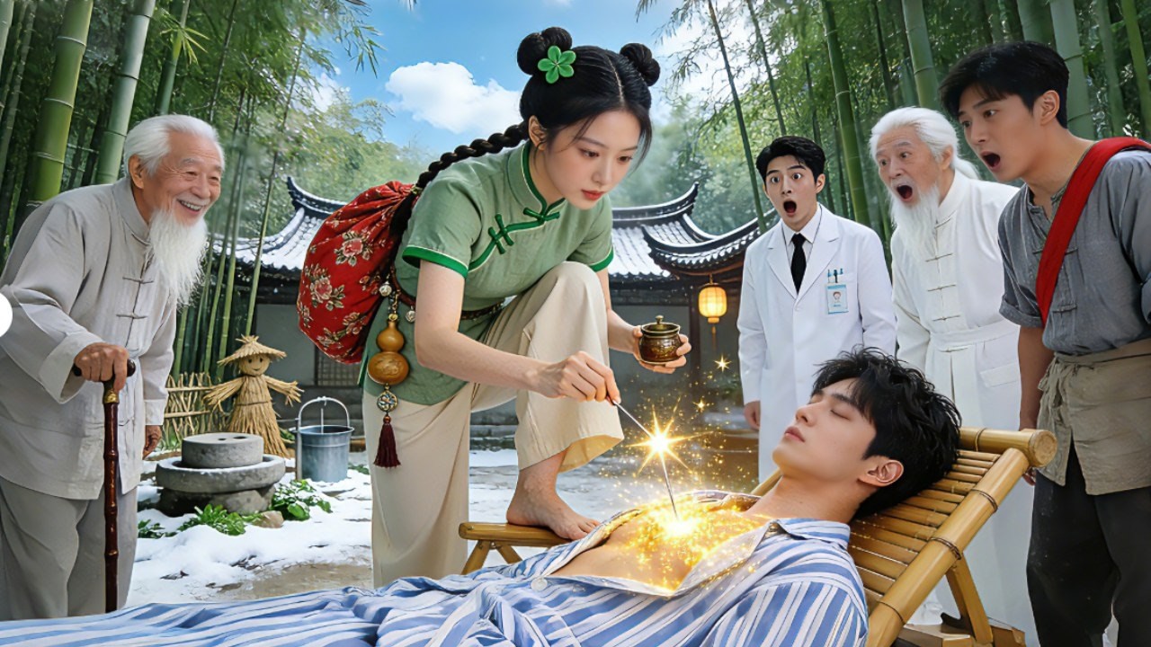 CEO는 30년간 불운에 시달려 아무도 구하지 못했다! 하늘에서 내려온 시골 소녀가 한 바늘로 그의 병을 고쳤다! 사랑!#drama