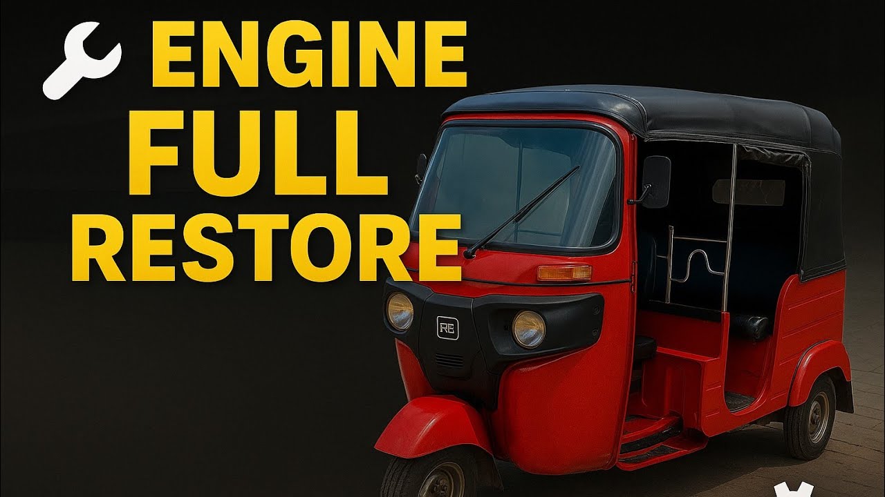 Three Wheel Engine Full Rebuild | Bajaj FL 4 Stroke Complete Repair