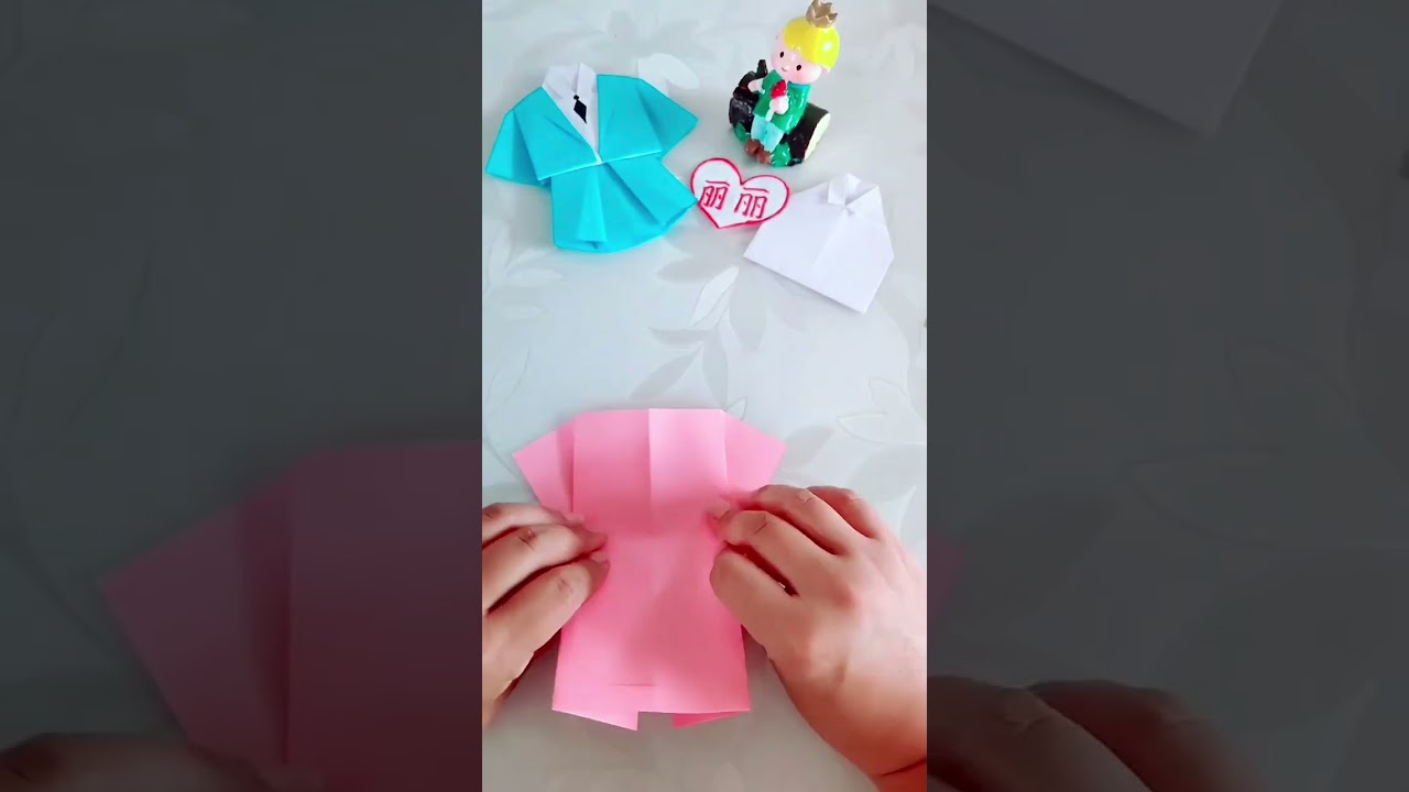 Cute Paper Dress Craft 👗 | Easy Origami Paper Craft