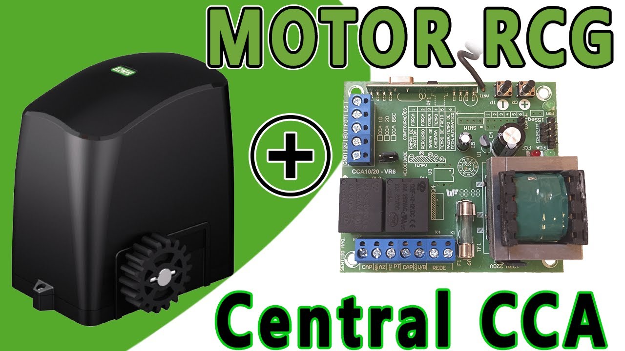 Como funciona Central MOTOR RCG Slider Deslizante Configuração CCA BSC PARTE1