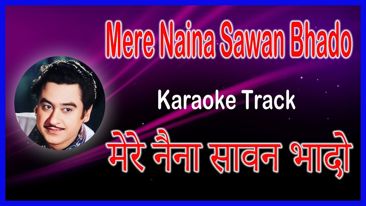 Mere Naina Sawan Bhado | Karaoke Lyrics | Mehbooba (1976) | Kishore Kumar | Rajesh Khanna | Hema