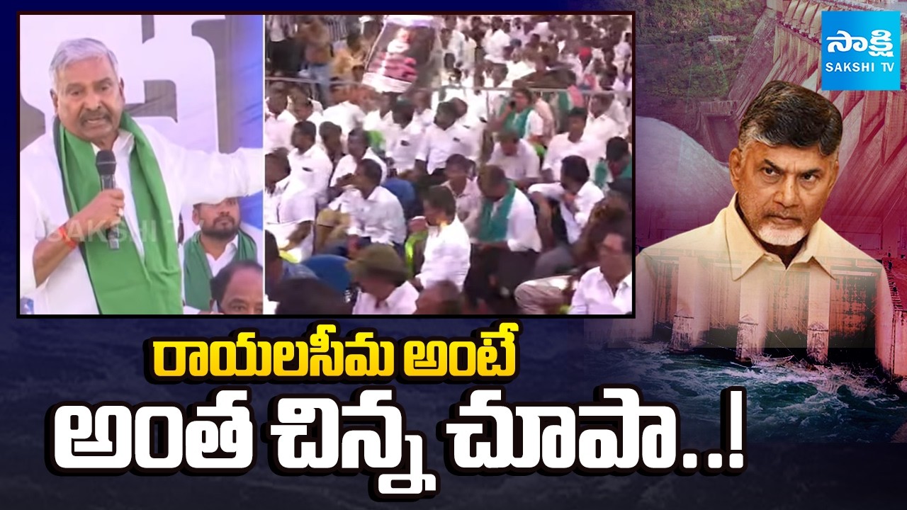Peddi Reddy Poweful Speech At Pothireddypadu Public Meeting | Chandrababu | YSRCP | Sakshi TV