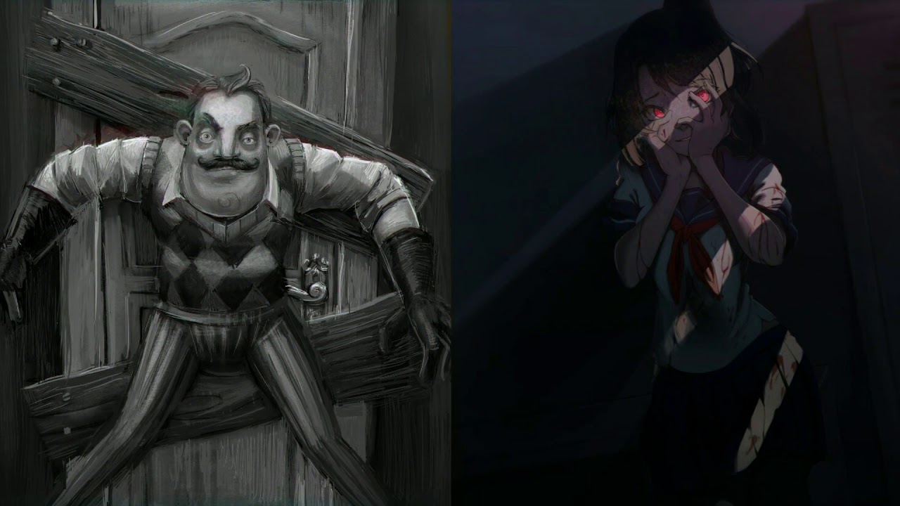 ⚜ Nightcore - Hello Neighbor Vs Yandere Simulator - Video Game Rap Battles ⚜