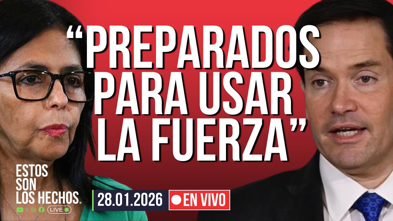 Rubio advierte con “uso de la fuerza” a Delcy Rodríguez