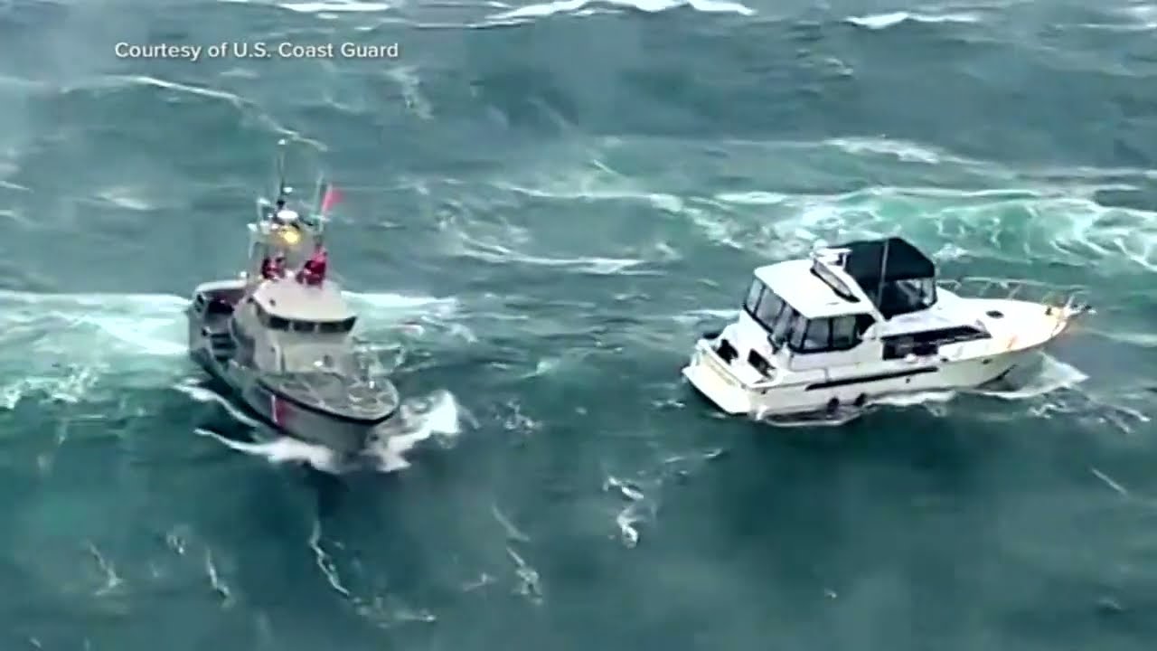 Man wanted for leaving a dead fish at 'The Goonies' house saved by Coast Guard in daring rescue