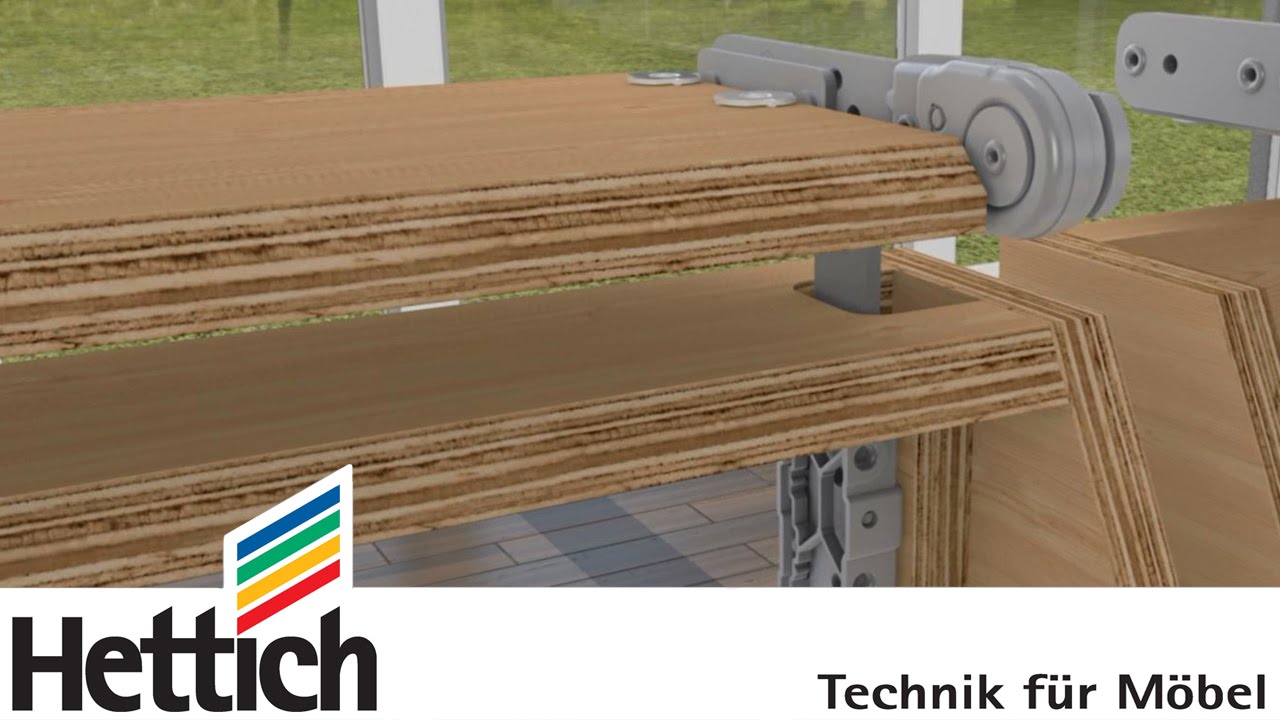 Hettich VarioFlex with flat link for UniFix: adjustable fitting for upholstered furniture
