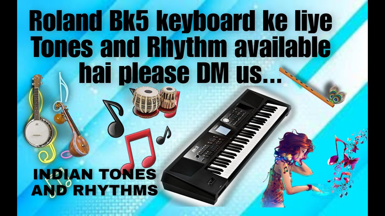 Roland BK 5 Demo | Indian Tones | Indian Rhythm | Bk-5  keyboard
