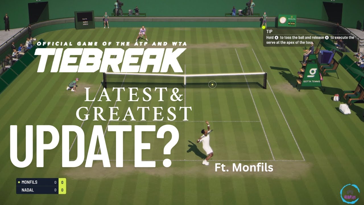 Tiebreak+ latest & Greatest update? - Monfils vs. Nadal - Wimbledon - PC gameplay