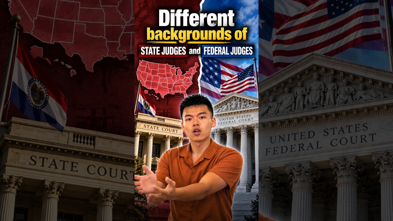 Different backgrounds of state and federal judges #court #law #civic #civics #judiciary