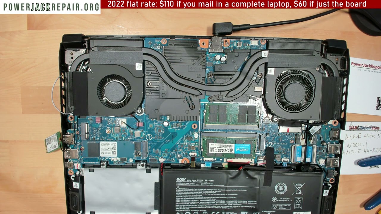 Неустранимая проблема с материнской платой Acer Nitro 5 N20C AN515-44-r99q