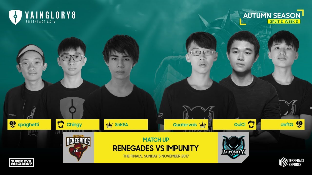 Renegades vs Impunity Finals Vainglory 8 SEA Autumn Season S2W3
