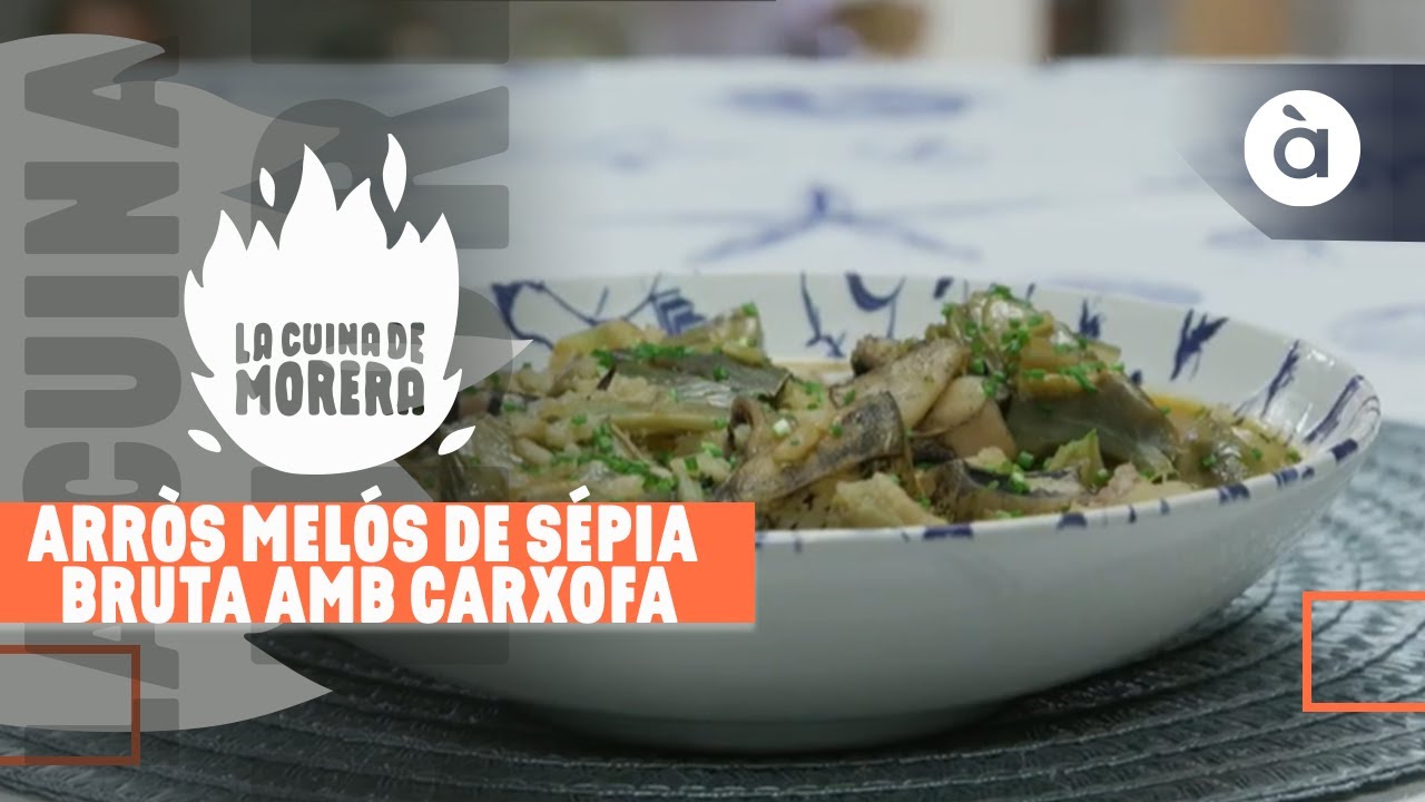 Arr&ograve;s mel&oacute;s de s&eacute;pia bruta amb carxofa - La cuina de Morera